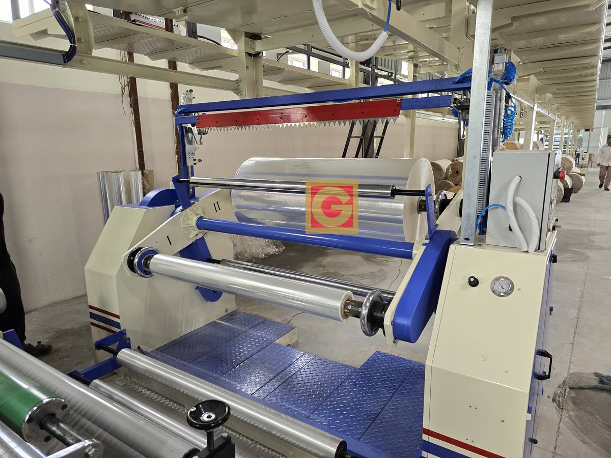 BOPP tape adhesive coating plant manufactured by Goldmann Automatics (view 3)