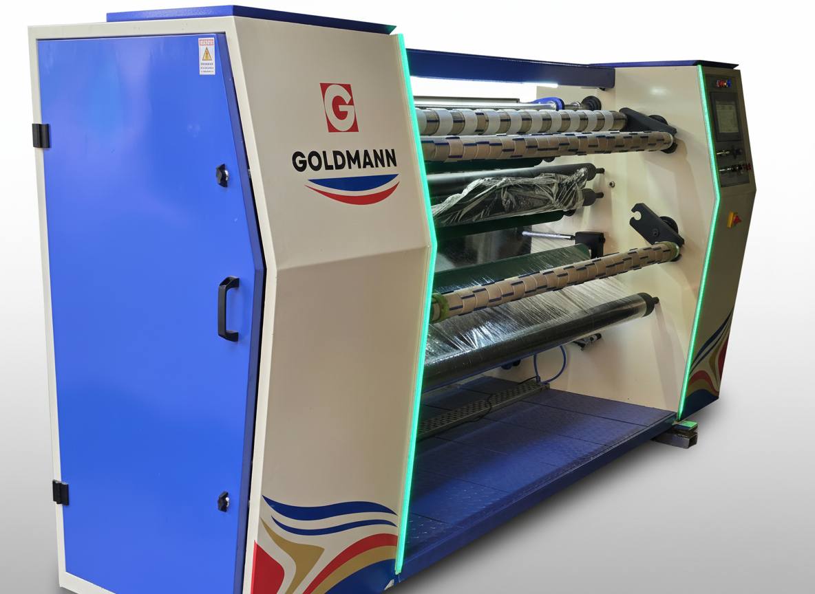 GA-SRT BOPP tape slitting rewinding machine by Goldmann Automatics (view 5)