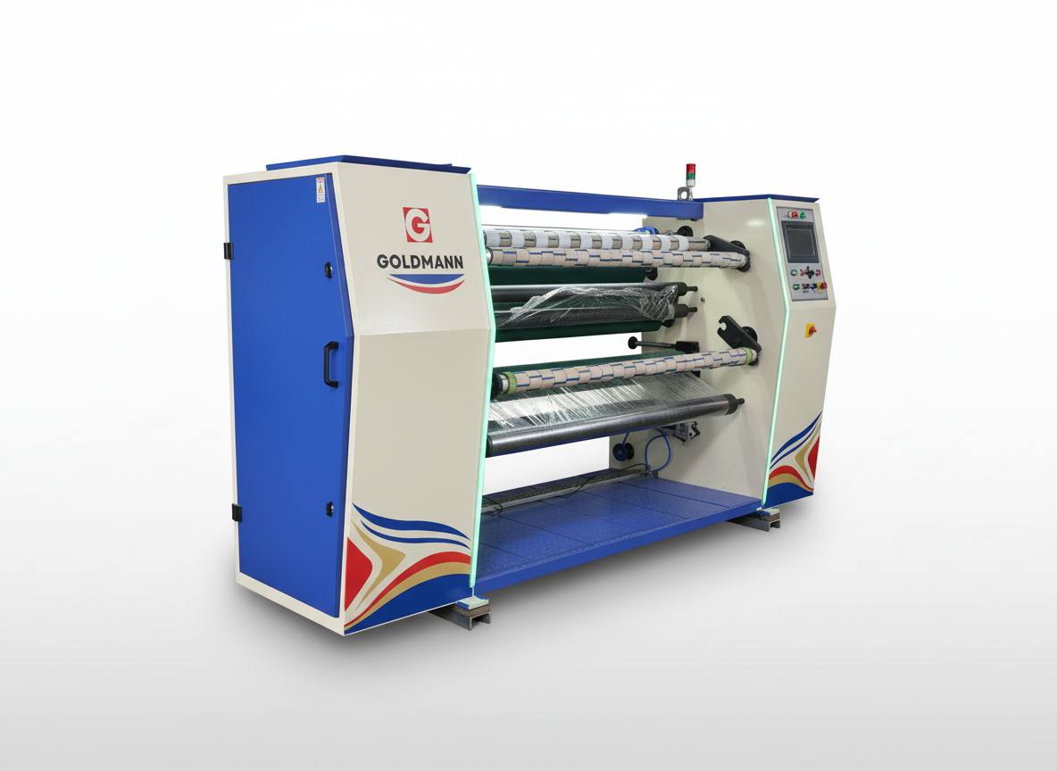 GA-SRT BOPP tape slitting rewinding machine by Goldmann Automatics (view 6)